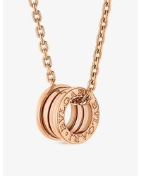 BVLGARI - B.Zero1 18Ct Rose- Pendant Necklace - Lyst