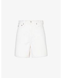Agolde - Stella High-rise Organic-cotton Denim Shorts - Lyst