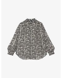 The Kooples - Graphic-Print Relaxed-Fit Woven Shirt - Lyst