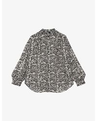 The Kooples - Graphic-Print Relaxed-Fit Woven Shirt - Lyst