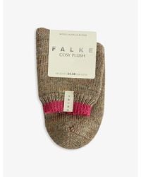 FALKE - Cosy Plush Cushioned Stretch-Knit Socks - Lyst