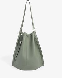 AllSaints Darcy Leather Backpack in Black - Lyst