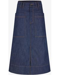 Soeur - Volos Pocket-embellished Stretch-denim Maxi Skirt - Lyst