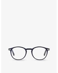 Tom Ford - Tr000557 Ft5294 Round-frame Acetate Optical Glasses - Lyst