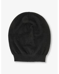 Rick Owens - Brushed-texture Fine-knit Cashmere Beanie - Lyst