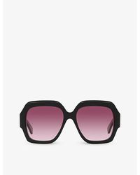 Chloé - Ch0154s Square-frame Acetate Sunglasses - Lyst