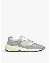Golden Goose - Dad-Star Leather And Mesh Low-Top Trainers - Lyst