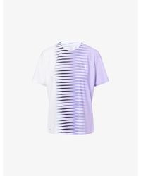 On Shoes - Court Edge Logo-Print Stretch-Woven T-Shirt - Lyst