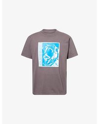 Obey - Stay Back Short-Sleeves Cotton-Jersey T-Shirt - Lyst