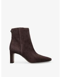Sam Edelman - Saige Suede Heeled Ankle Boots - Lyst