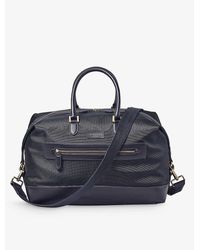 Aspinal of London - Logo-embellished Woven Duffle Bag - Lyst