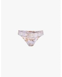 Gracejacob - Sahara Graphic Print Bikini Bottom - Lyst