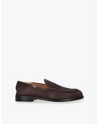 Tod's - Cuoio Suede Loafers - Lyst