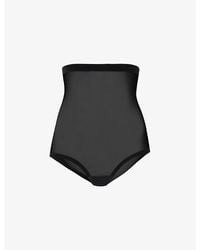 Wolford - High-Rise Stretch-Tulle Briefs - Lyst