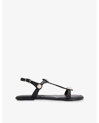 Carvela Kurt Geiger - Amalia Wide-Fit Leather Sandals - Lyst