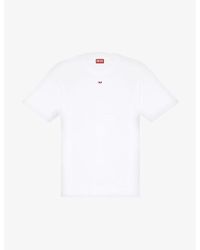 DIESEL - T-Boxt Logo-Embroidered Relaxed-Fit Cotton T-Shirt - Lyst
