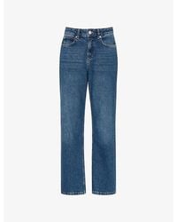 Whistles - Authentic Column-Leg High-Rise Denim Jeans - Lyst