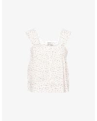 Damson Madder - Harrietta Floral Cotton Top - Lyst