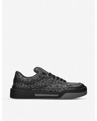 Dolce & Gabbana - Roma Logo-embellished Leather Low-top Trainers - Lyst