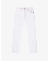 Sandro - Tapered-Leg Mid-Rise Denim Jeans - Lyst