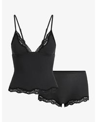 Skims - Fits Everybody Lace-Trim Jersey Cami And Shorts Set - Lyst