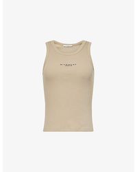 Givenchy - Logo-Print Stretch-Rib Cotton Tank Top - Lyst