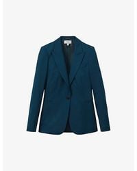 Reiss - Jade Tailored-Fit Stretch Wool-Blend Blazer - Lyst