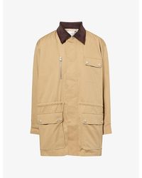 FRAME - The Twill Safari Cotton Jacket - Lyst