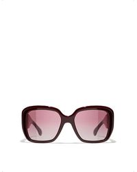 Chanel - Ch5512 Square-frame Acetate Sunglasses - Lyst