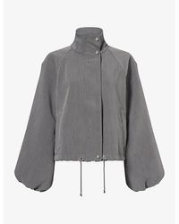 Rails - Blake Cropped Woven Jacket - Lyst
