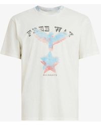 AllSaints - Indy Graphic-print Relaxed-fit Organic-cotton T-shirt X - Lyst