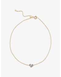 Kismet by Milka - Mini Cherish 0.04Ct Baguette-Diamond And 0.07Ct Diamond Chain Bracelet - Lyst