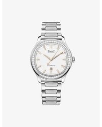 Piaget - Polo Stainless-Steel And Diamond Watch 36Mm - Lyst