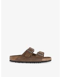 Birkenstock - Arizona Two-Strap Suede Sandals - Lyst