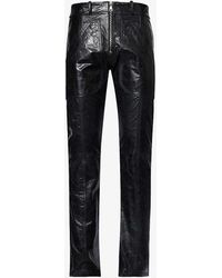 Cole Buxton - Stacked Straight-leg Leather Carpenter Trousers - Lyst