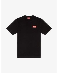 DIESEL - T-just Logo-print Short-sleeve Cotton T-shirt - Lyst