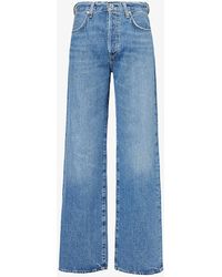 Citizens of Humanity - Annina Wide-leg Mid-rise Recycled-denim Jeans - Lyst