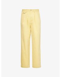 Polo Ralph Lauren - The Withman Chino Pleated Tapered-Leg Relaxed-Fit Cotton Trousers - Lyst