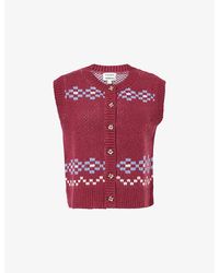 Damson Madder - Sofie Wool Knit Vest - Lyst