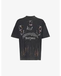 Represent - Thoroughbred Graphic-Print Cotton-Jersey T-Shirt - Lyst