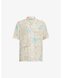 AllSaints - Nevada Floral-print Short-sleeve Woven Shirt - Lyst