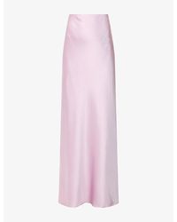 Cult Gaia - Chantel Silk-Satin Maxi Skirt - Lyst