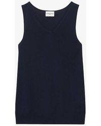 Claudie Pierlot - Marry V-neck Knitted Vest Top - Lyst