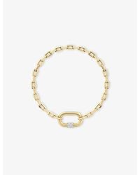 Iphoria - Screw 18Ct Vermeil And 0.36Ct Topaz Chain Bracelet - Lyst