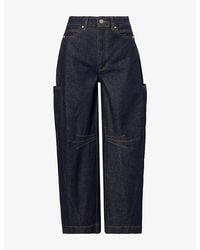Damson Madder - Felix Wide-Leg Denim Jeans - Lyst