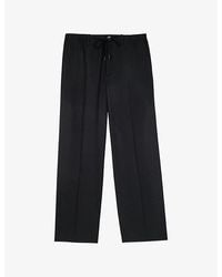 The Kooples - Drawstring-Waist Straight-Leg Regular-Fit Wool Trousers - Lyst