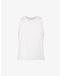 Vuori - Energy Sleeveless Logo-Patch Stretch-Jersey Top - Lyst