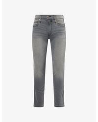 PAIGE - Lennox Slim-Fit Stretch-Denim Blend Jeans - Lyst