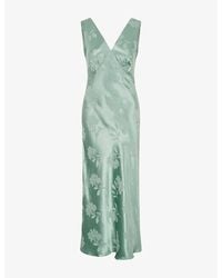 OMNES - Iris Floral Jacquard Woven Maxi Dress - Lyst