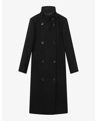 Reiss - Blair Double-breasted Wool-blend Coat - Lyst